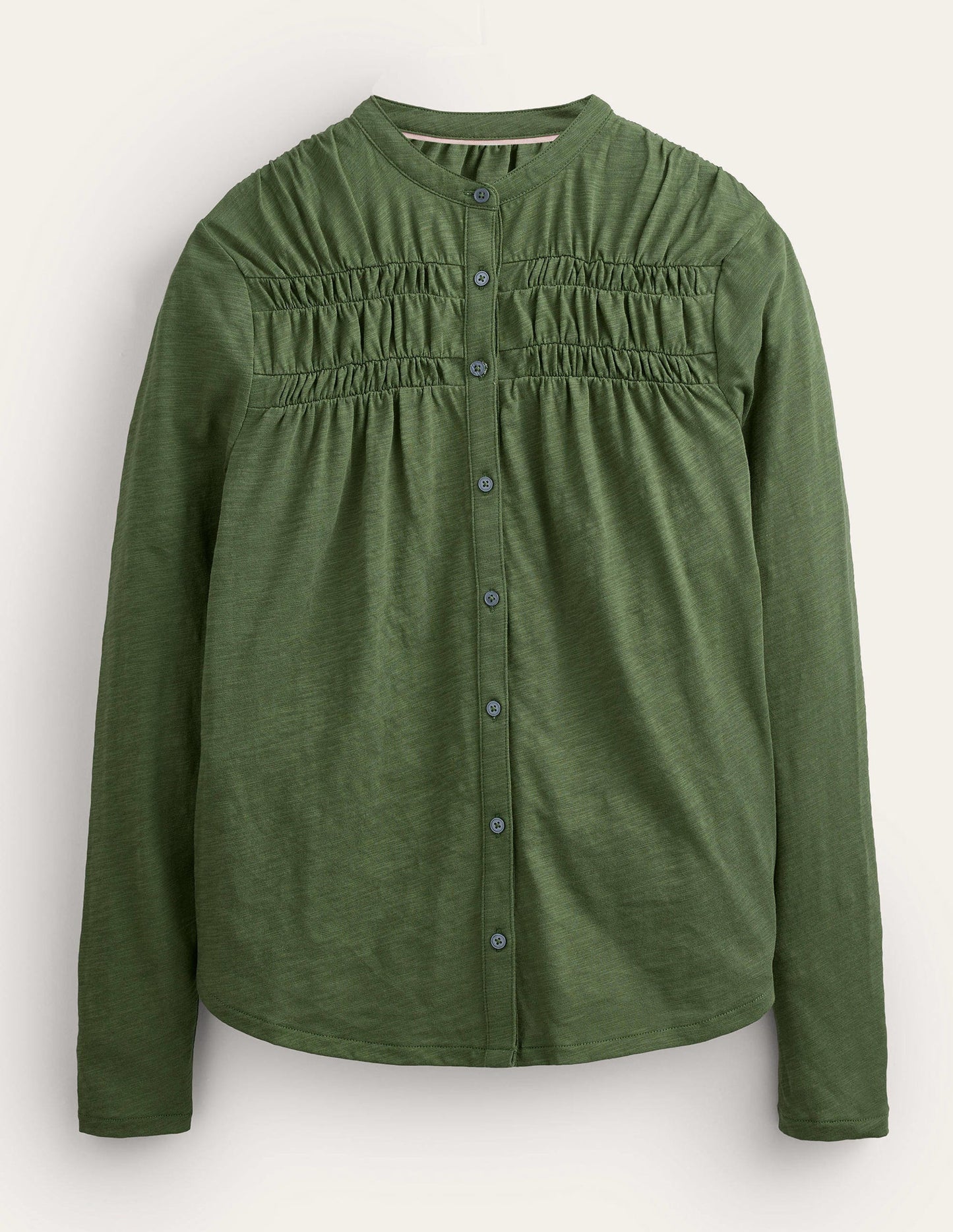 Ruched Yoke Detail Shirt-Kale