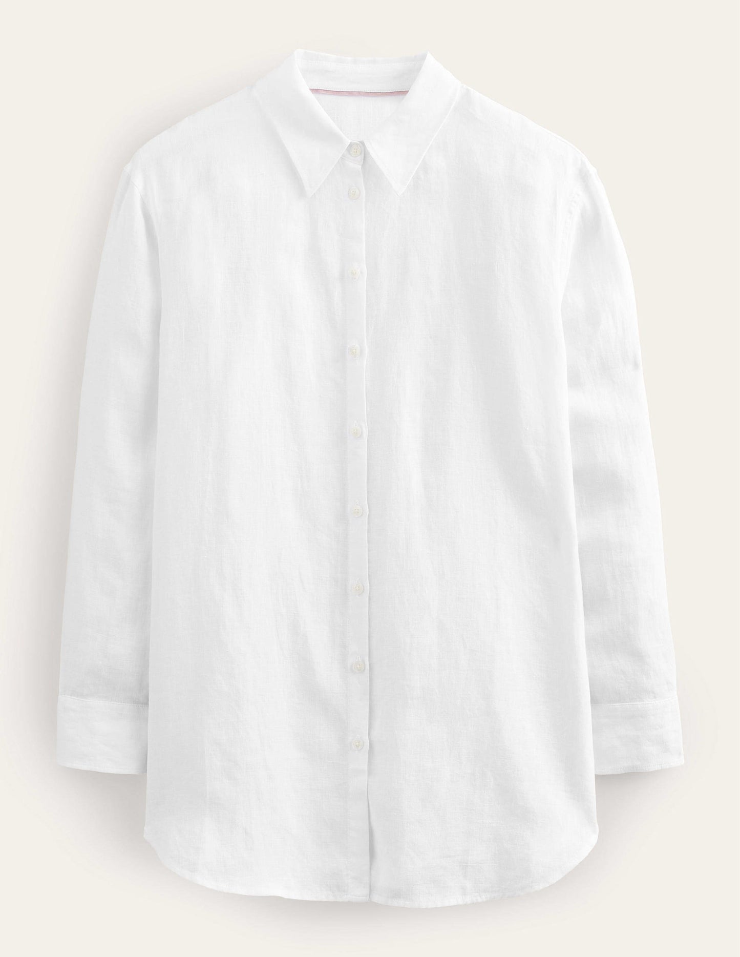 Relaxed Linen Shirt-White