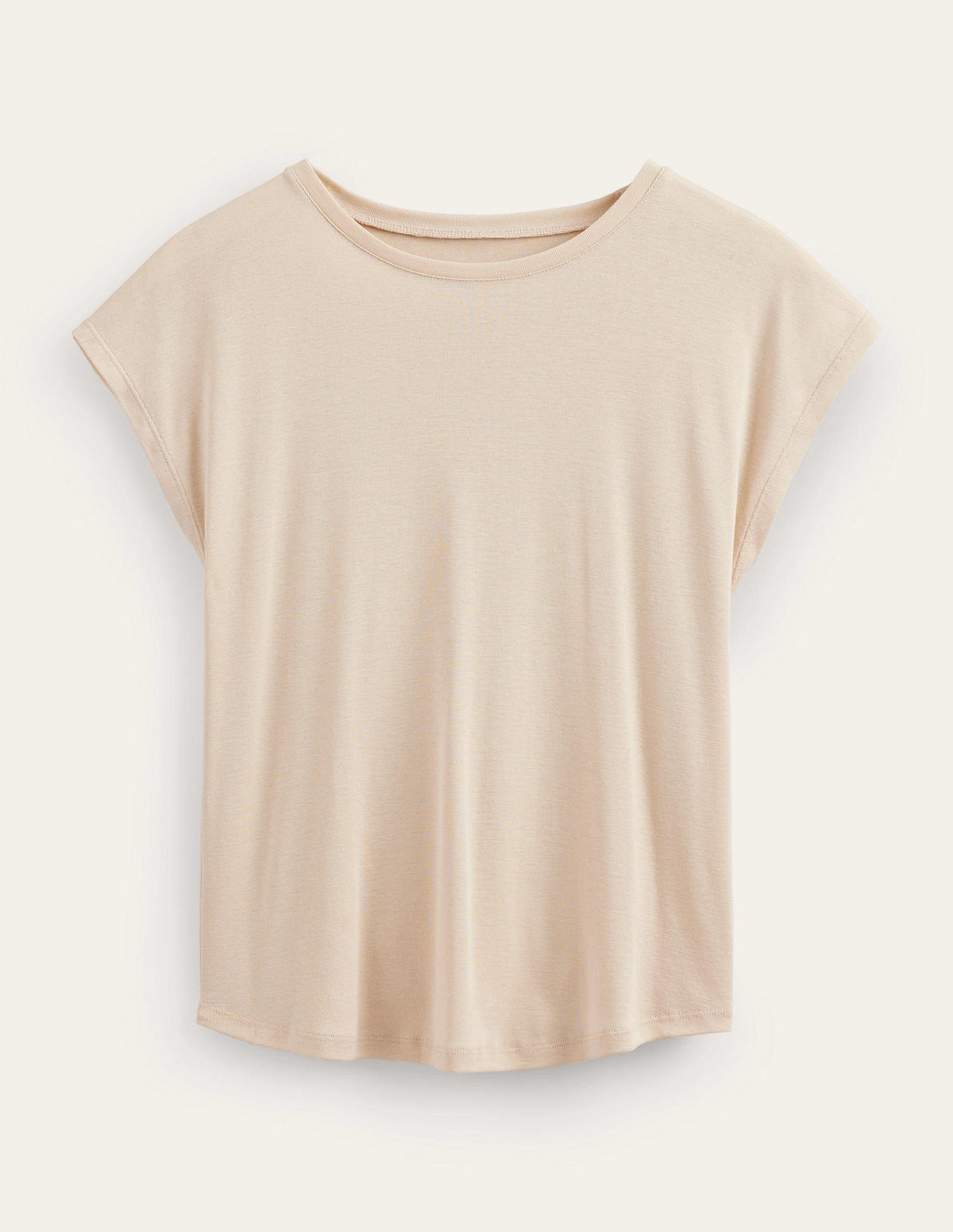 Soft Touch Sleeveless Top-Pearl Barley-5