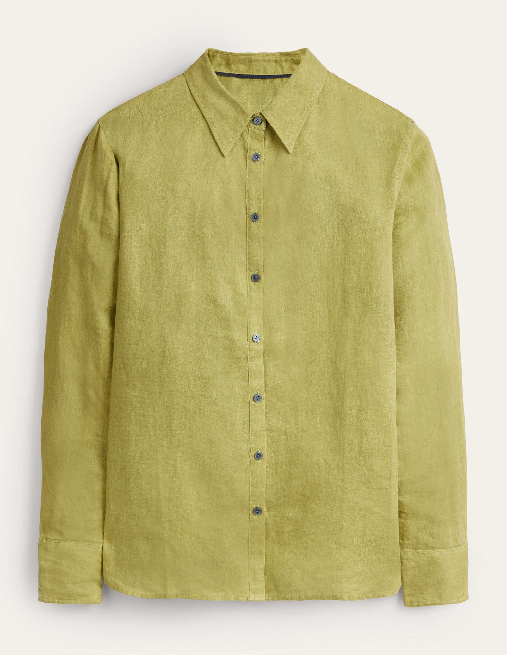 New Linen Shirt-Golden Lime-5