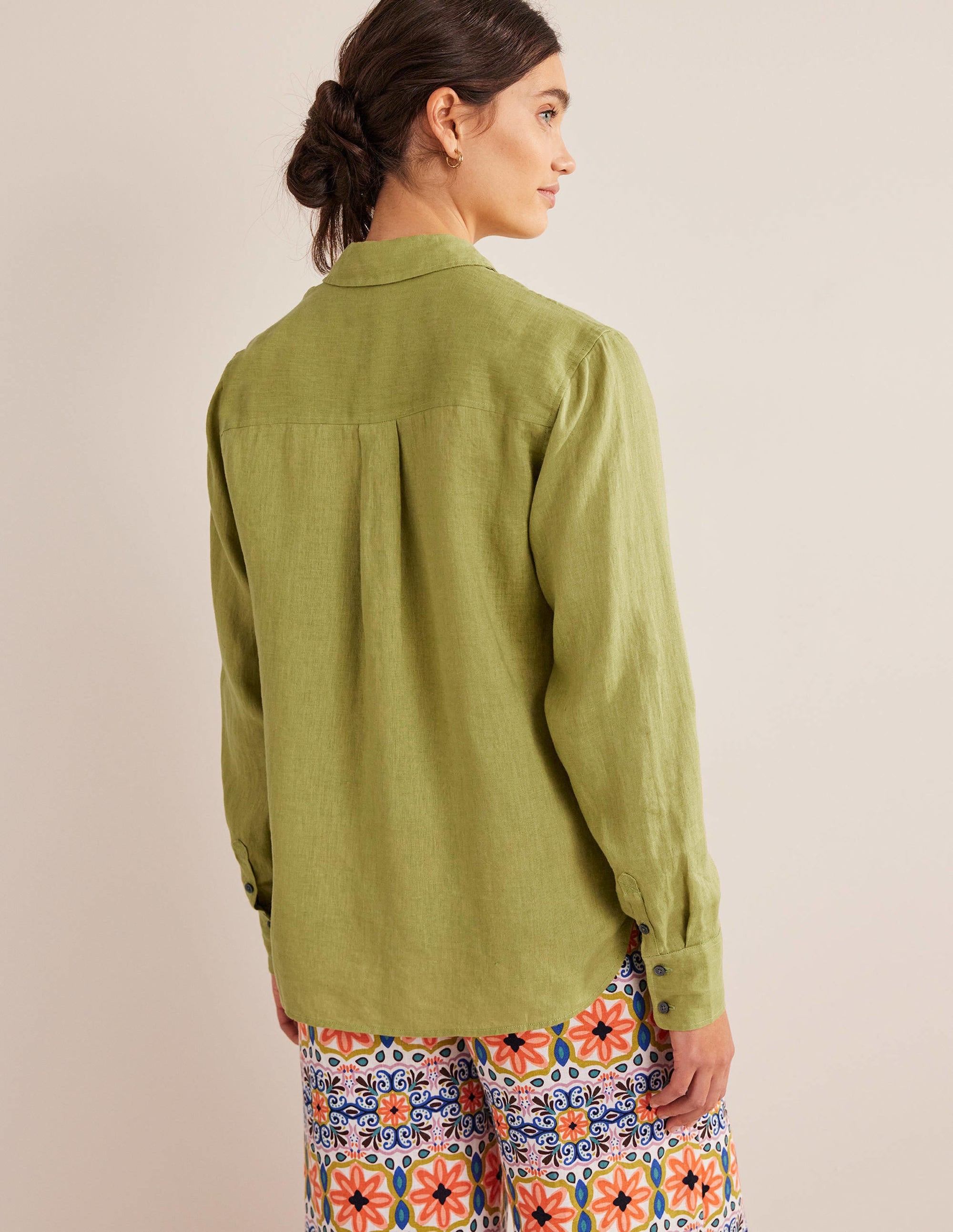 New Linen Shirt-Golden Lime - Image 3