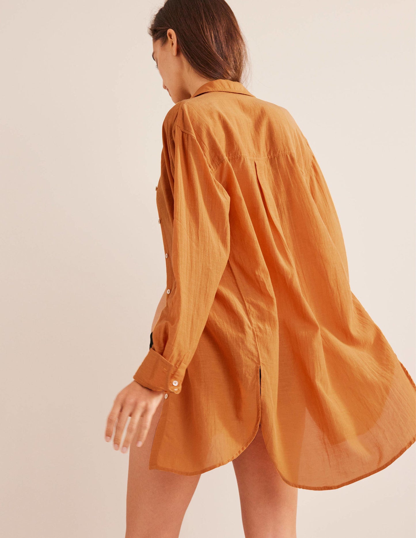 Holiday Longerline Shirt-Harvest Gold