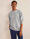 Oversized Sweatshirt-Grey Marl