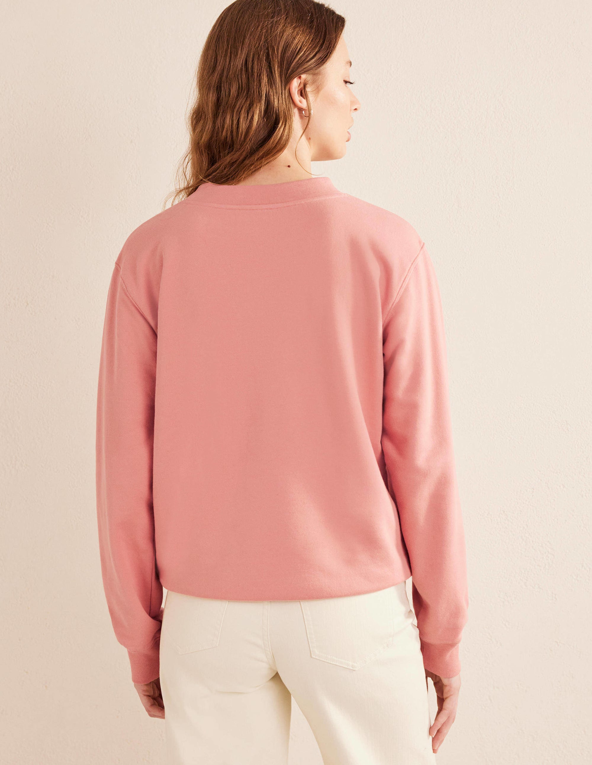 Oversized Sweatshirt-Rose Pink - Image 3
