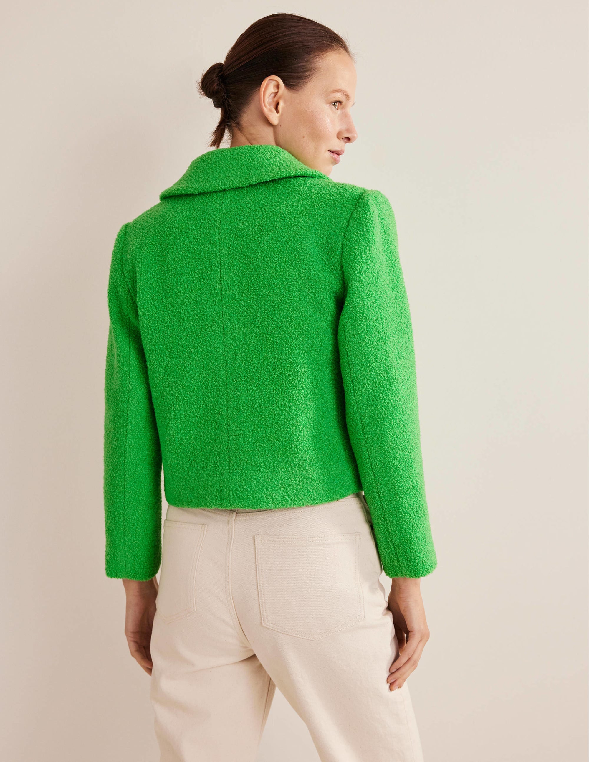 Rye Cropped Jacket-Iguana Green - Image 3