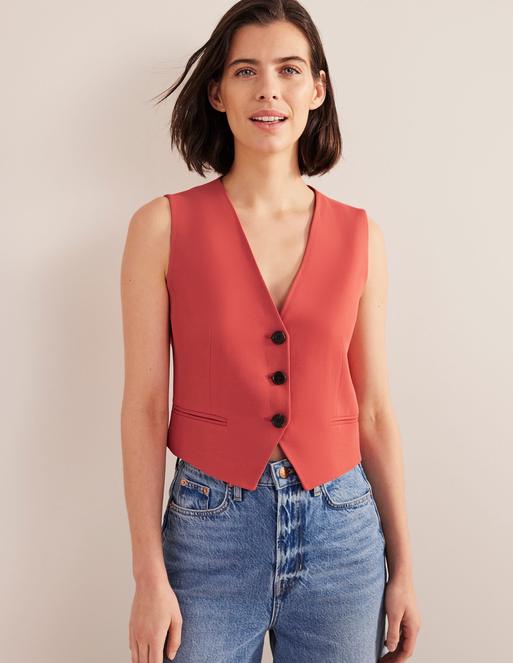 Fluid Tailored Waistcoat-Fox - Image 4