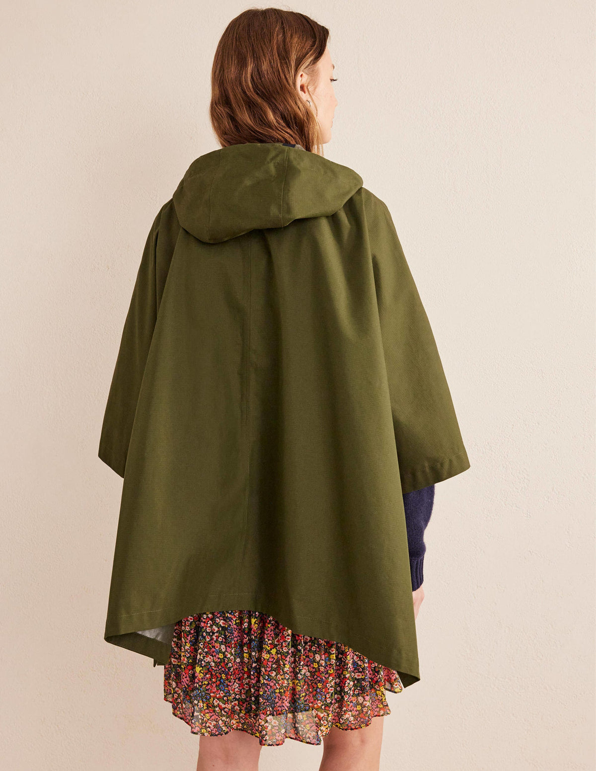 Waterproof Cape Jacket-Khaki - Image 3