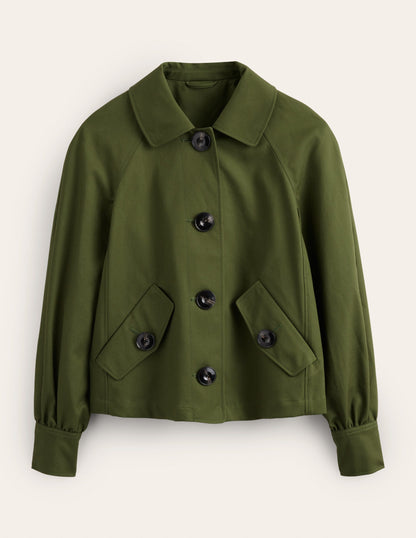 Cotton Trench Jacket-Yew-6