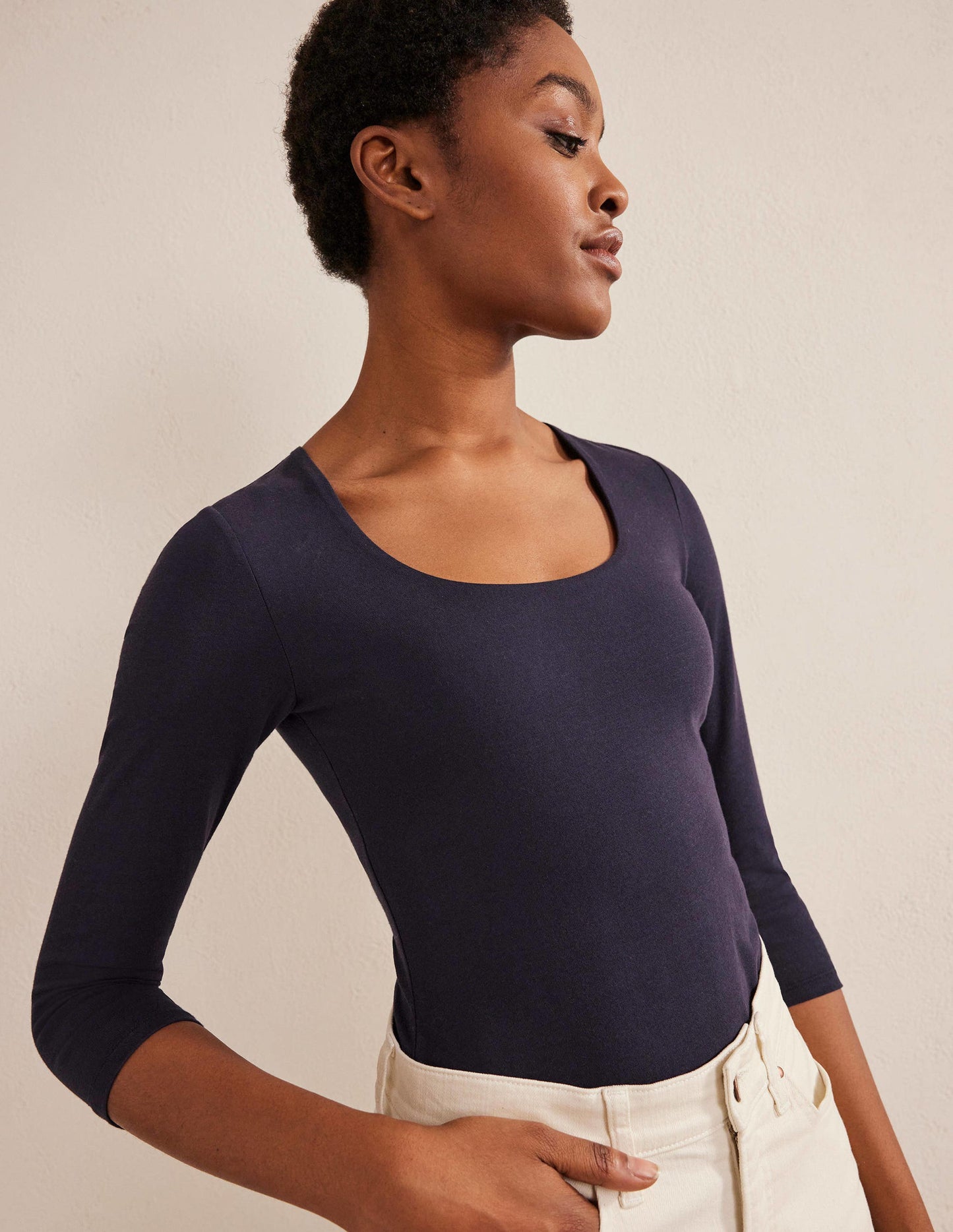 Double Layer Front Top-Navy