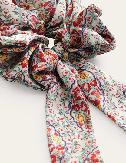 Scarf Hair Scrunchie-Multi Vine, Terrace-3