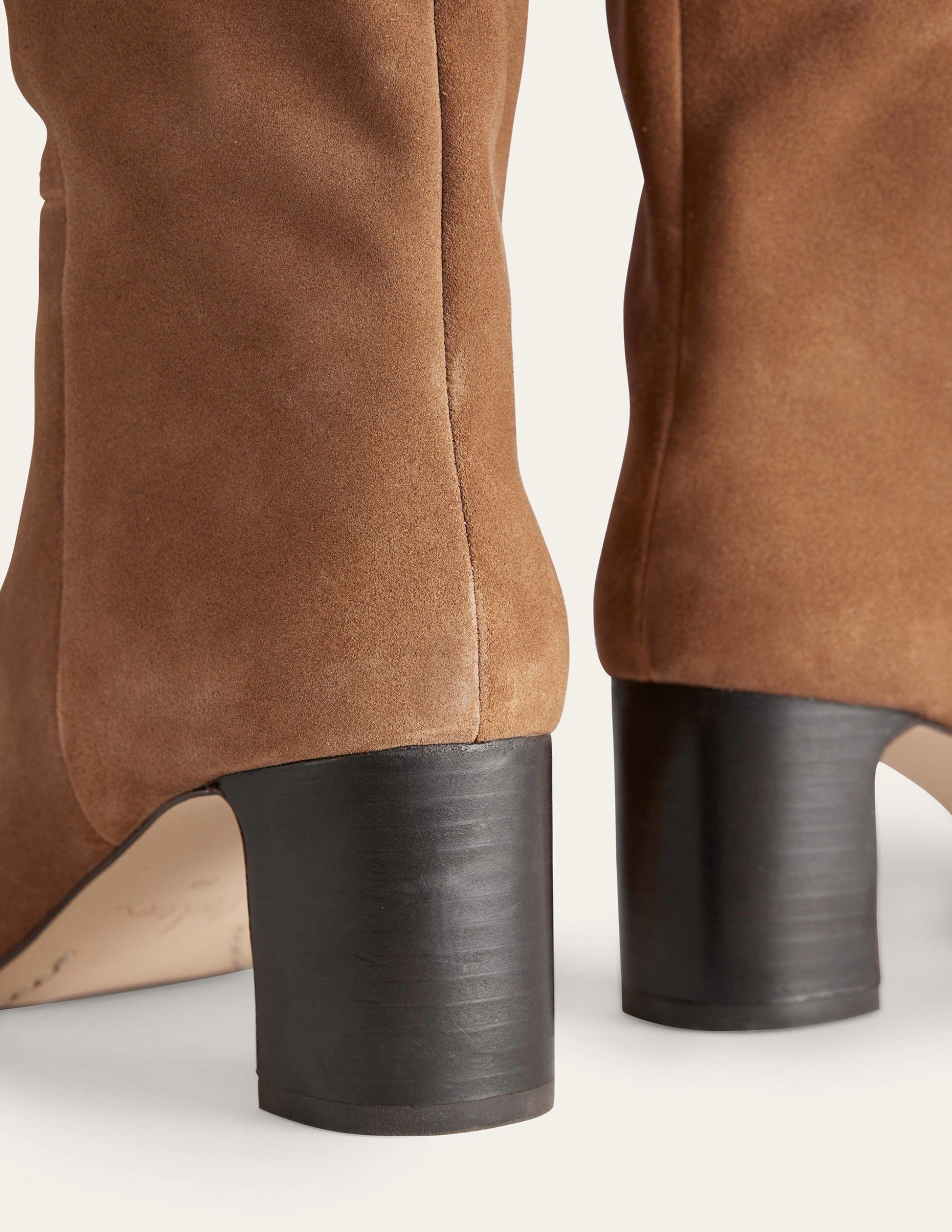 Erica Knee High Leather Boots-Golden Brown Cow Suede-3