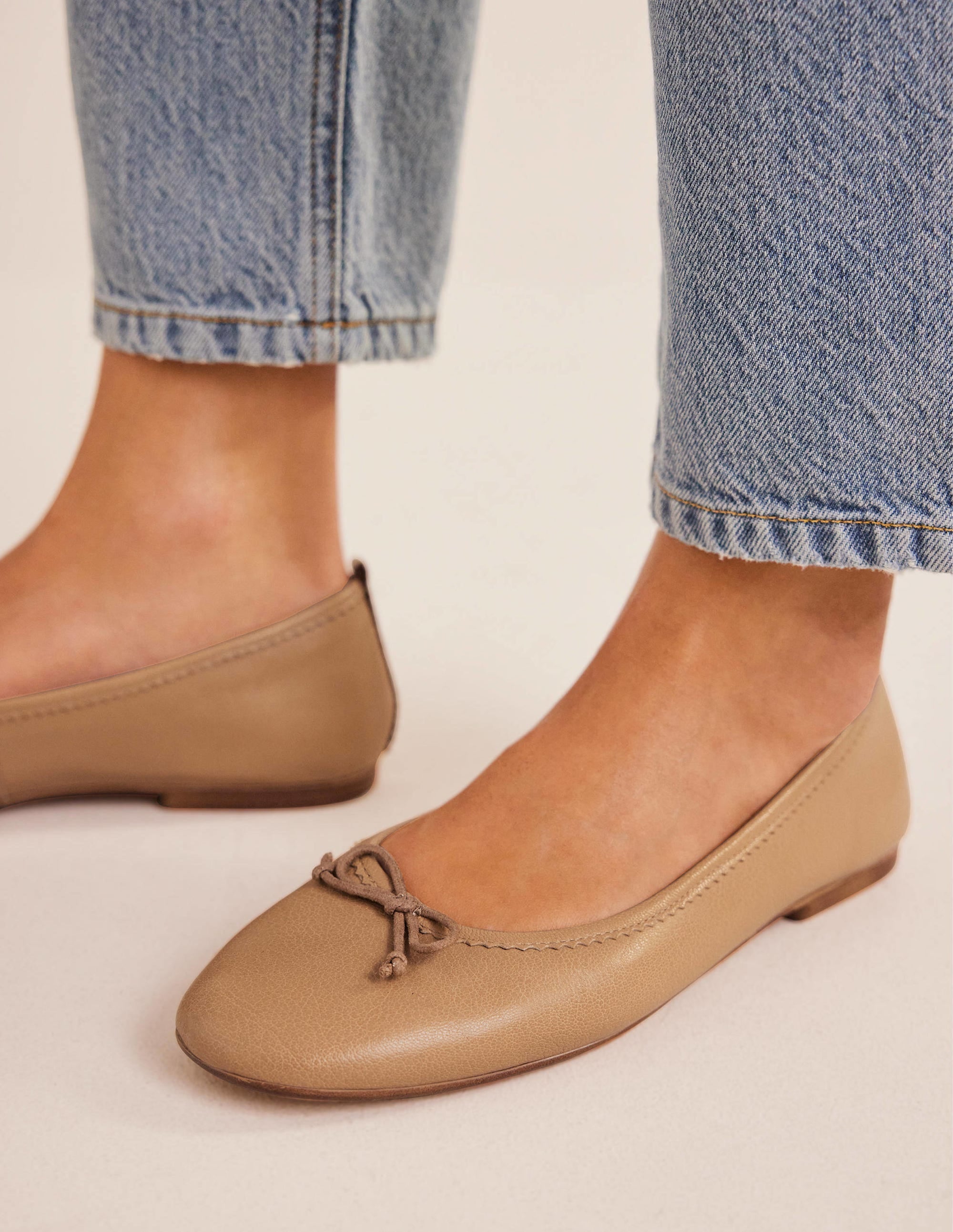 Kitty Flexi Sole Ballet Pumps-Maple Sugar - Image 1