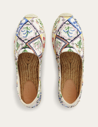 Classic Flat Espadrilles-Ivory, Wild Bluebell-4