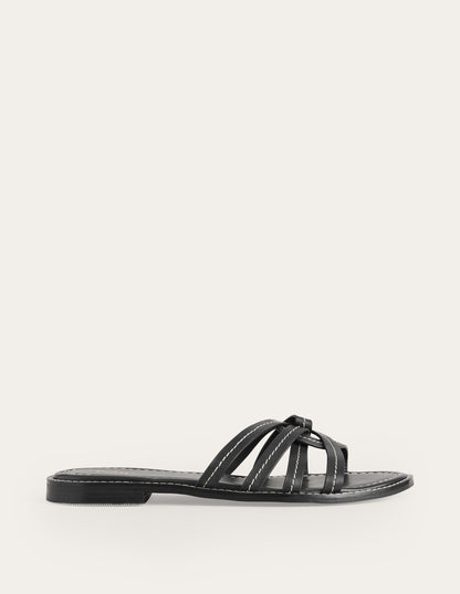 Multi Strap Sliders-Black-2