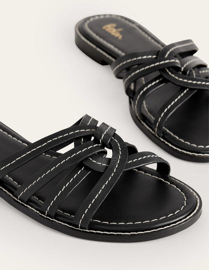Multi Strap Sliders-Black-4