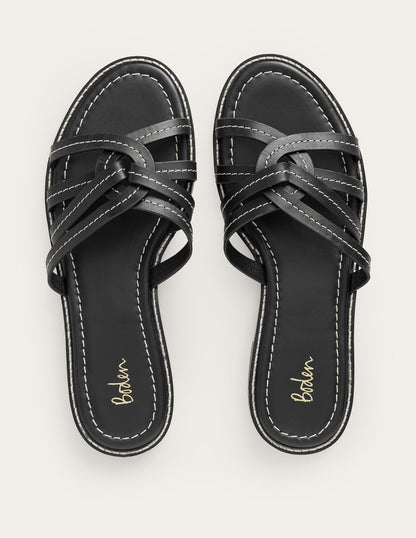 Multi Strap Sliders-Black-5