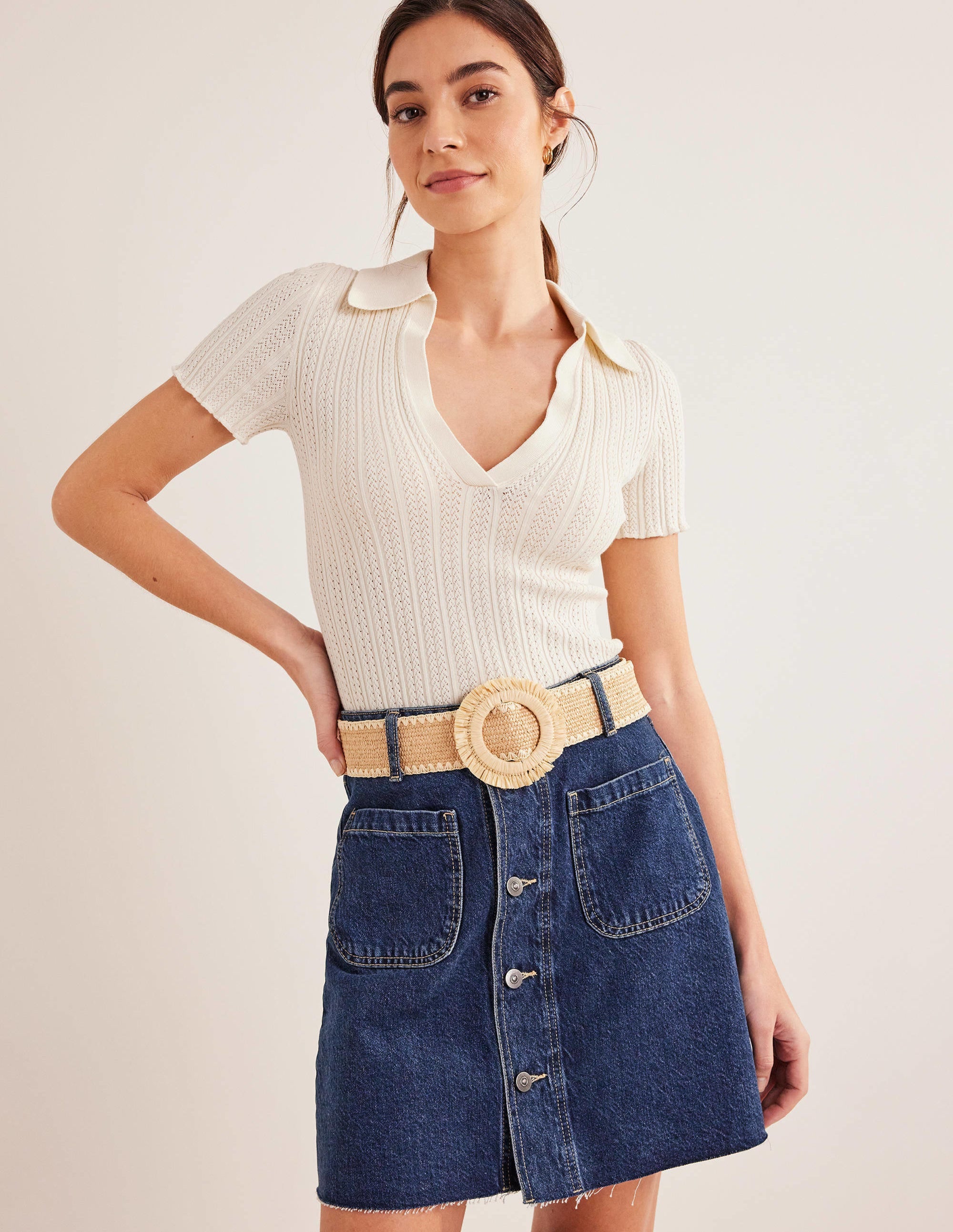 Raffia Belt-Neutral - Image 1