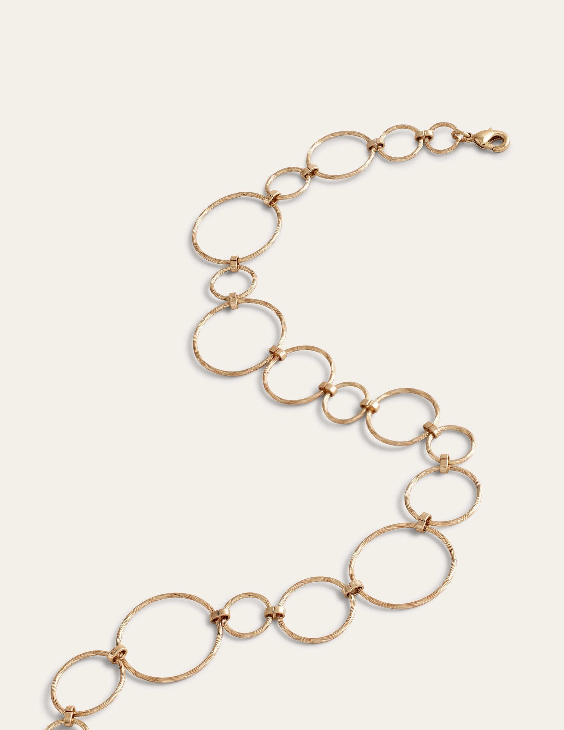 Wire Ring Necklace-Gold-3