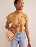 Structured Raffia Crossbody-Raffia