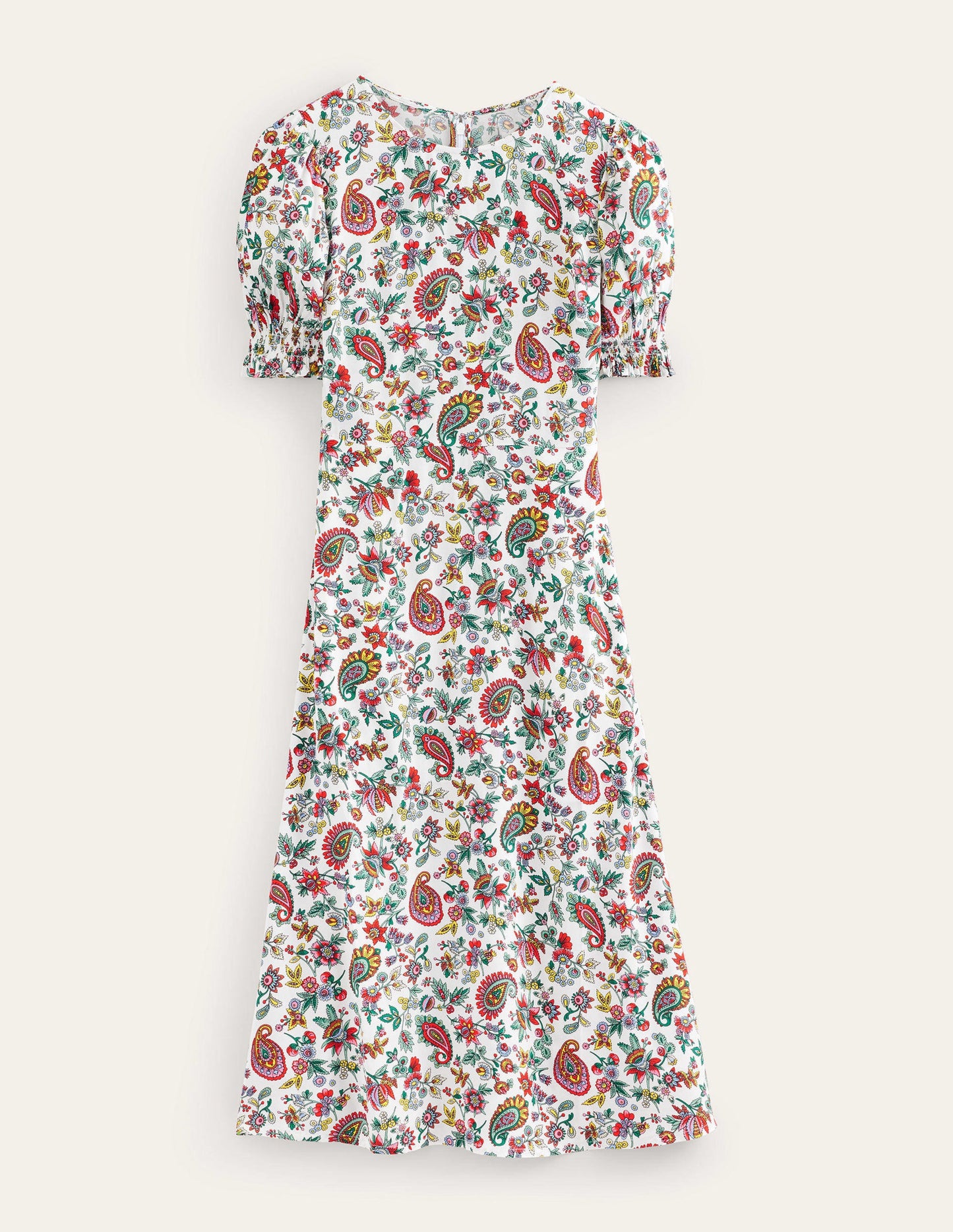 Corinne Midi Tea Dress-Multi, Dandelion Paisley