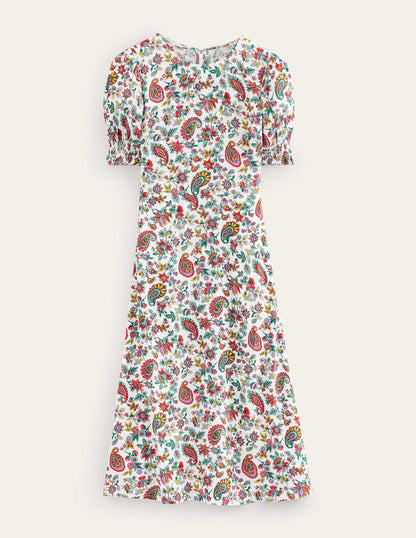 Corinne Midi Tea Dress-Multi, Dandelion Paisley-6