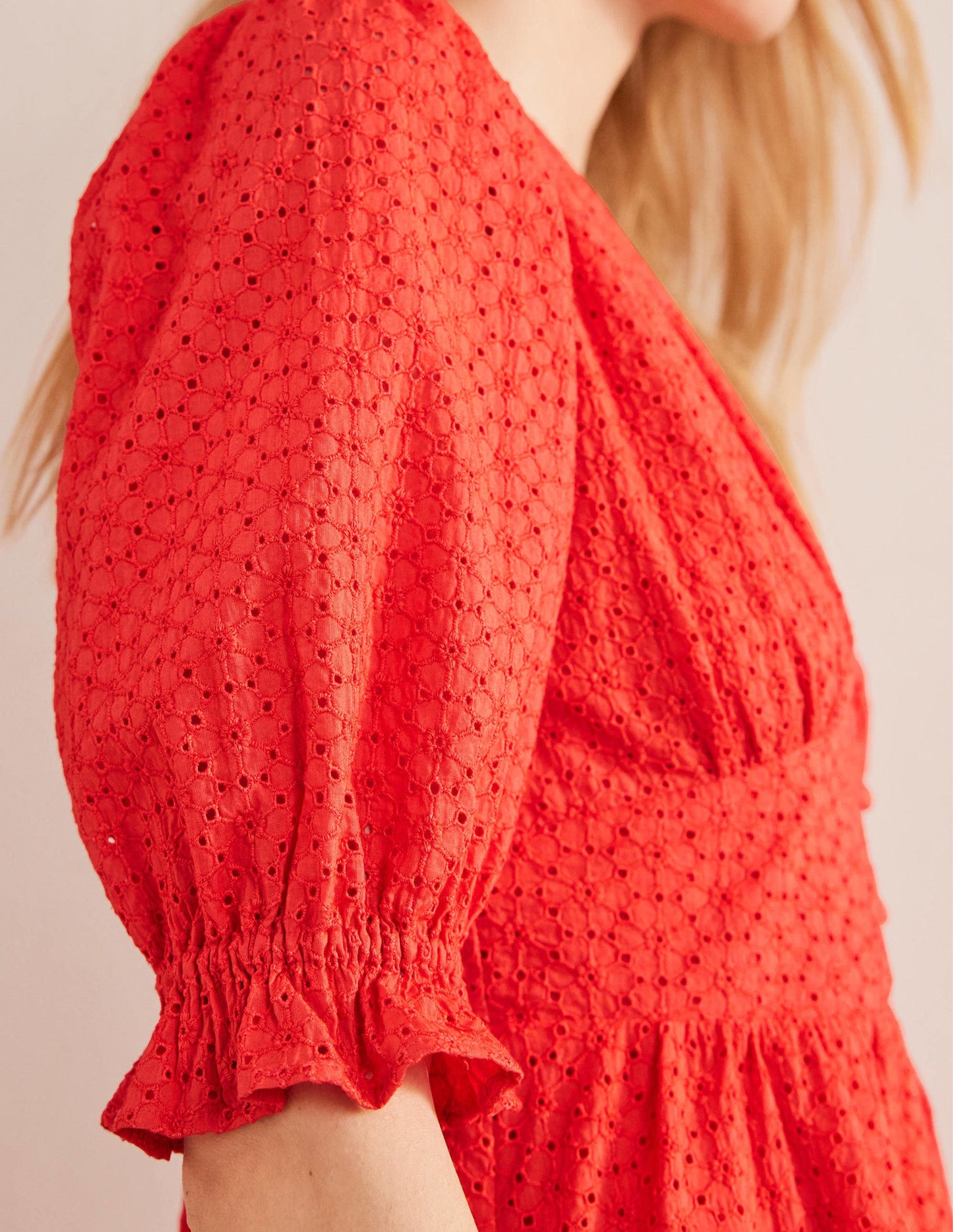 Broderie Midi Tea Dress-Jam