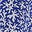 Full Skirted Mini Dress-Blue, Abstract Foliage