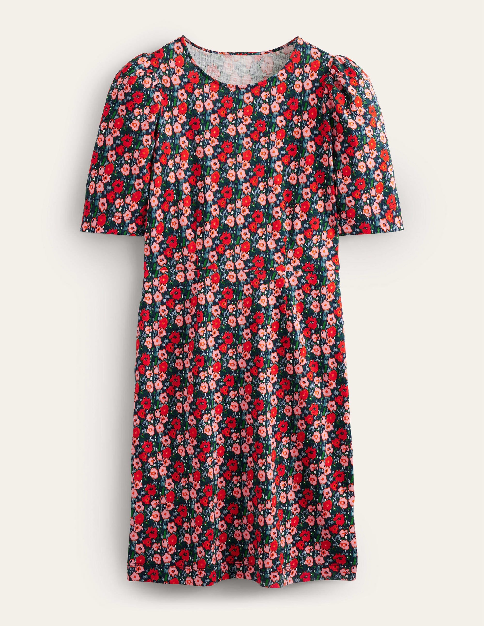 Zoe Jersey Dress-Multi, Abstract Poppy - Image 5