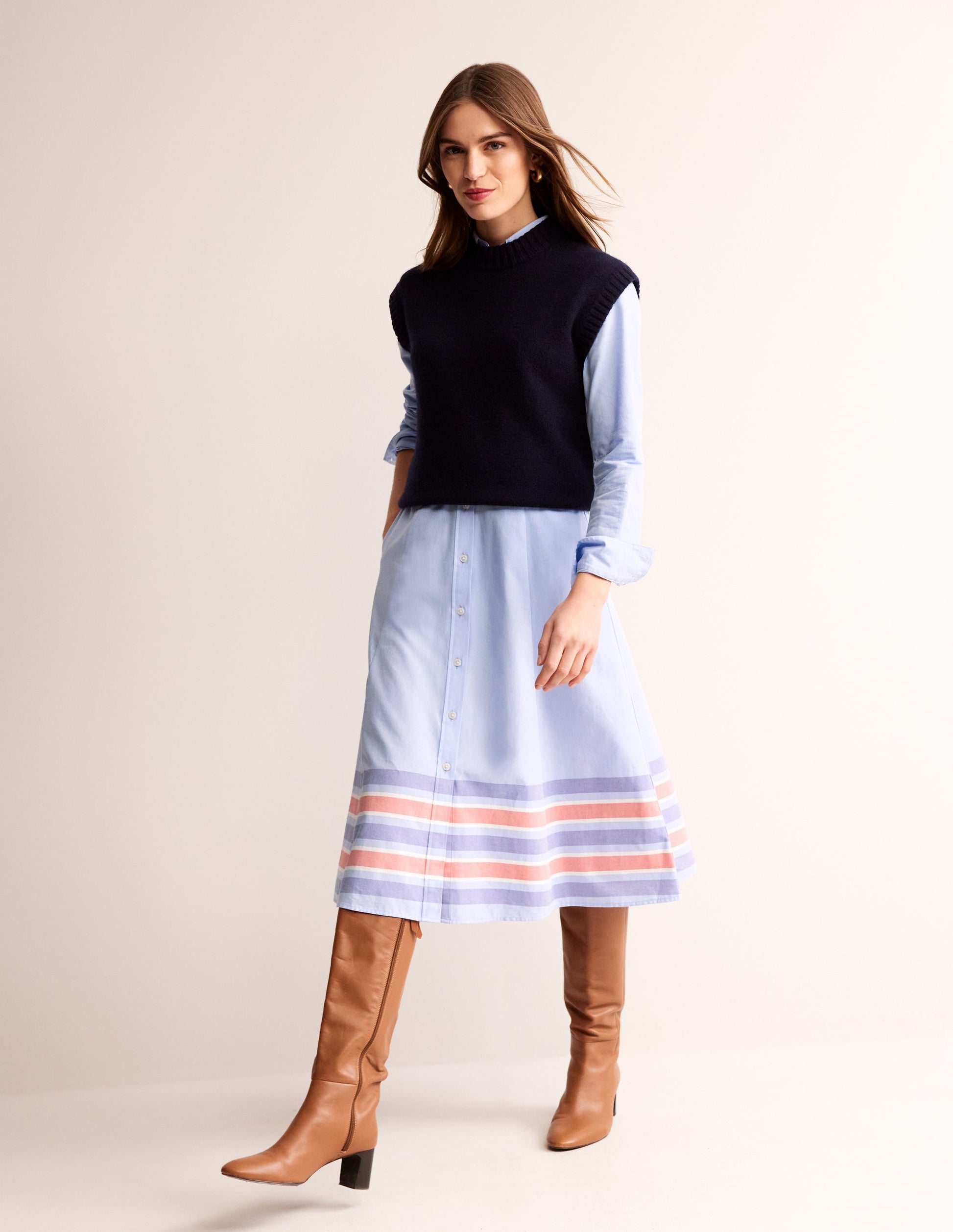 Kate Chambray Shirt Dress-Chambray-6