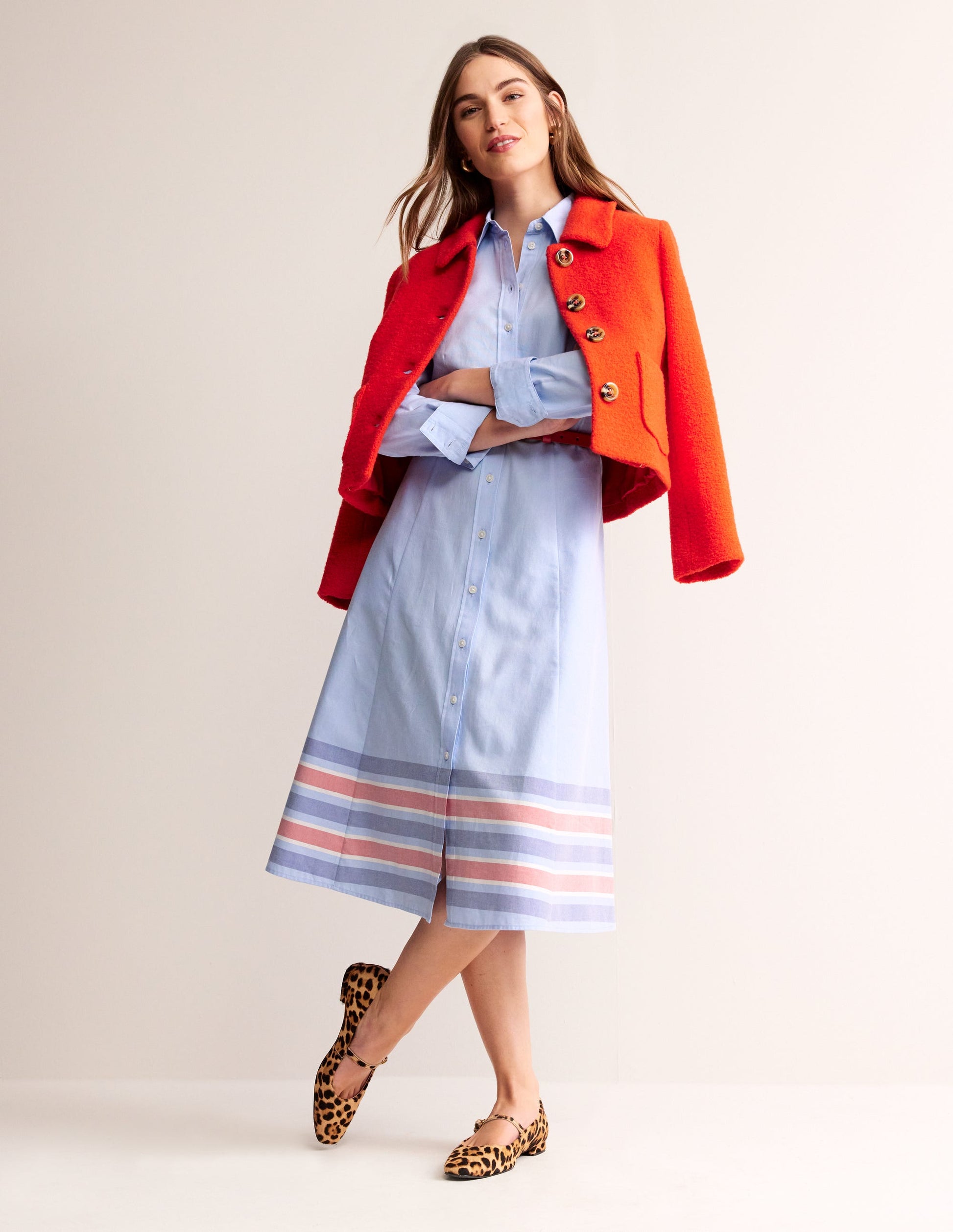 Kate Chambray Shirt Dress-Chambray-7