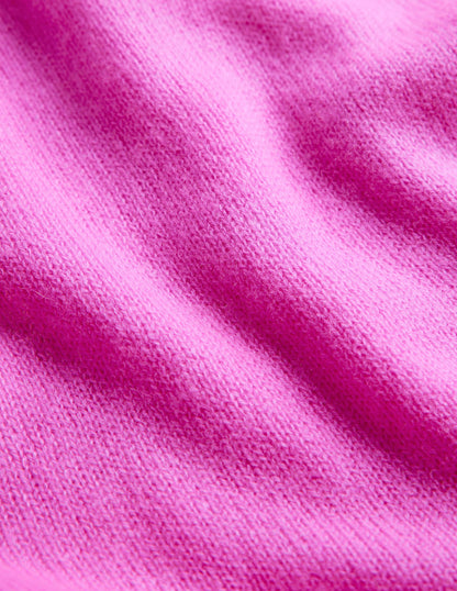Cashmere Boyfriend Crew Jumper-Neon Pink-9