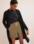 Crochet Coatigan-Black