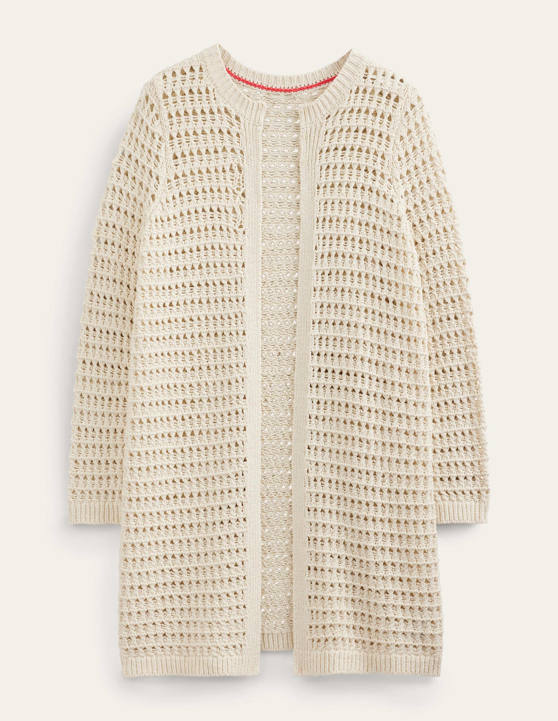 Crochet Coatigan-Warm Ivory-5