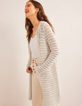 Crochet Coatigan-Warm Ivory