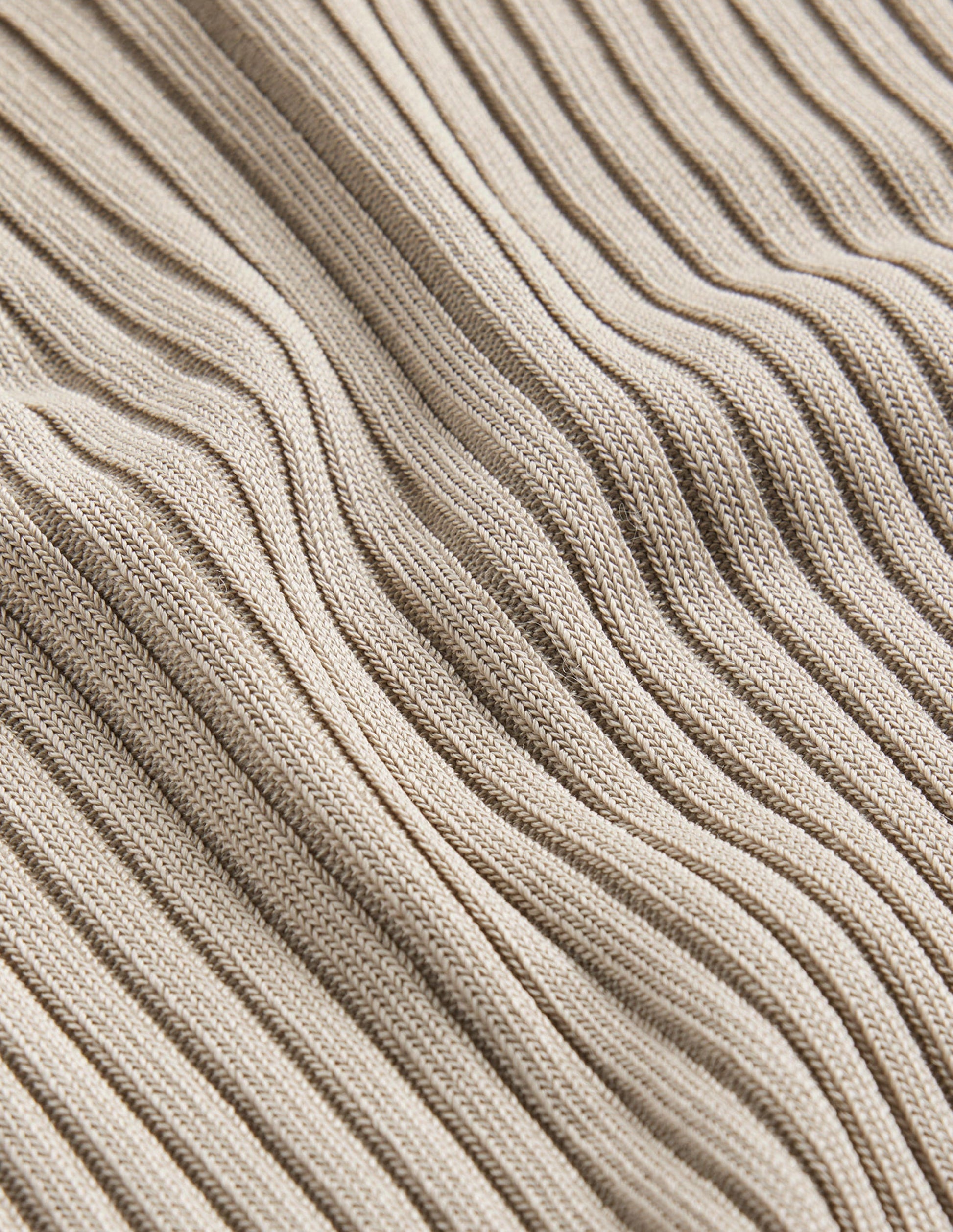 Ribbed Slash Neck Jumper-Stone-6