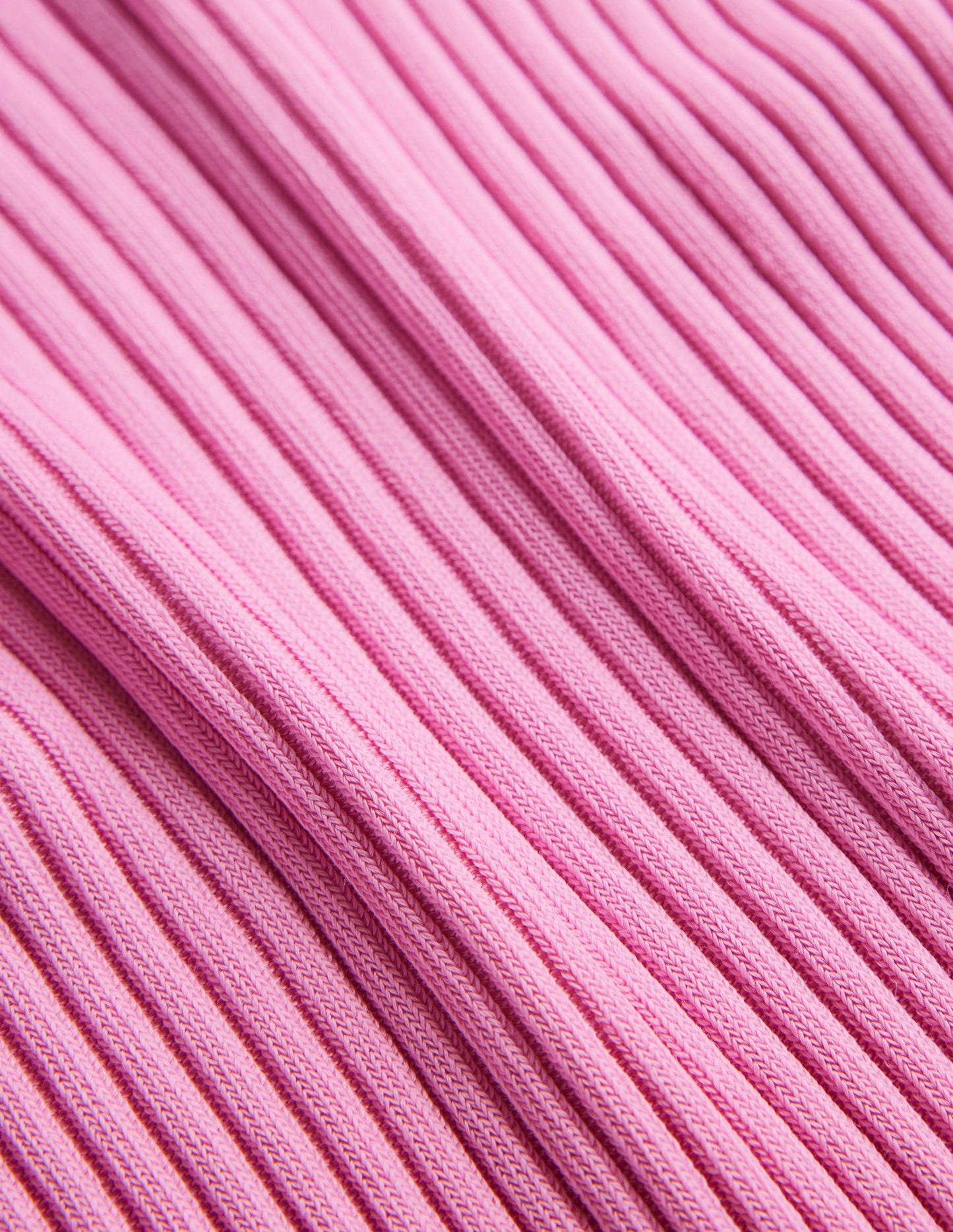 Ribbed Knitted T-Shirt-Pink Lemonade