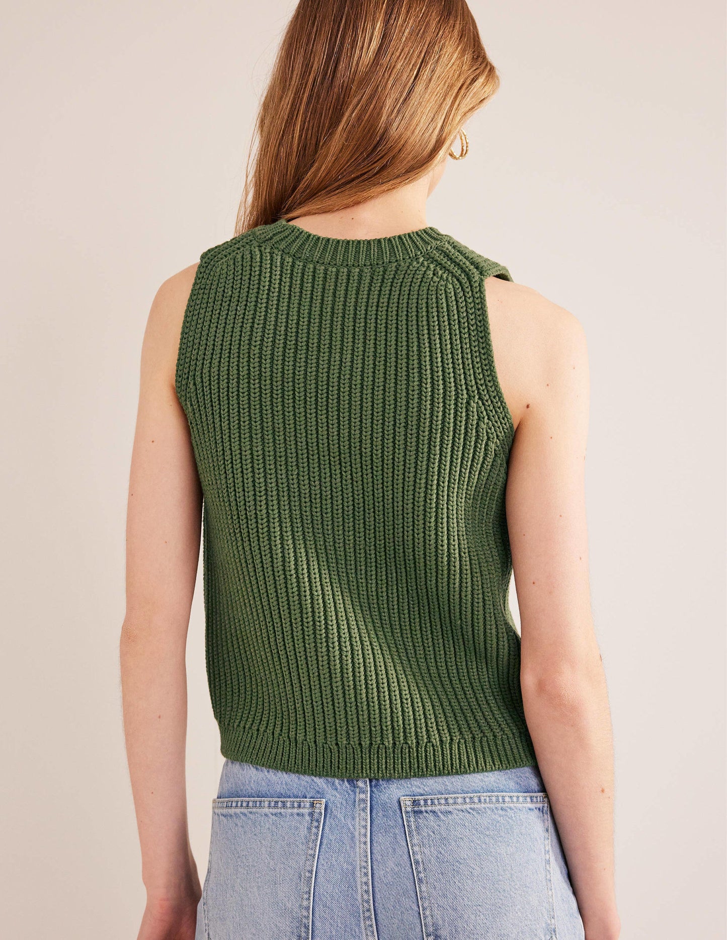 Chunky Ribbed Tank-Spruce