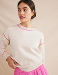 Knitted Sweatshirt-Warm Ivory