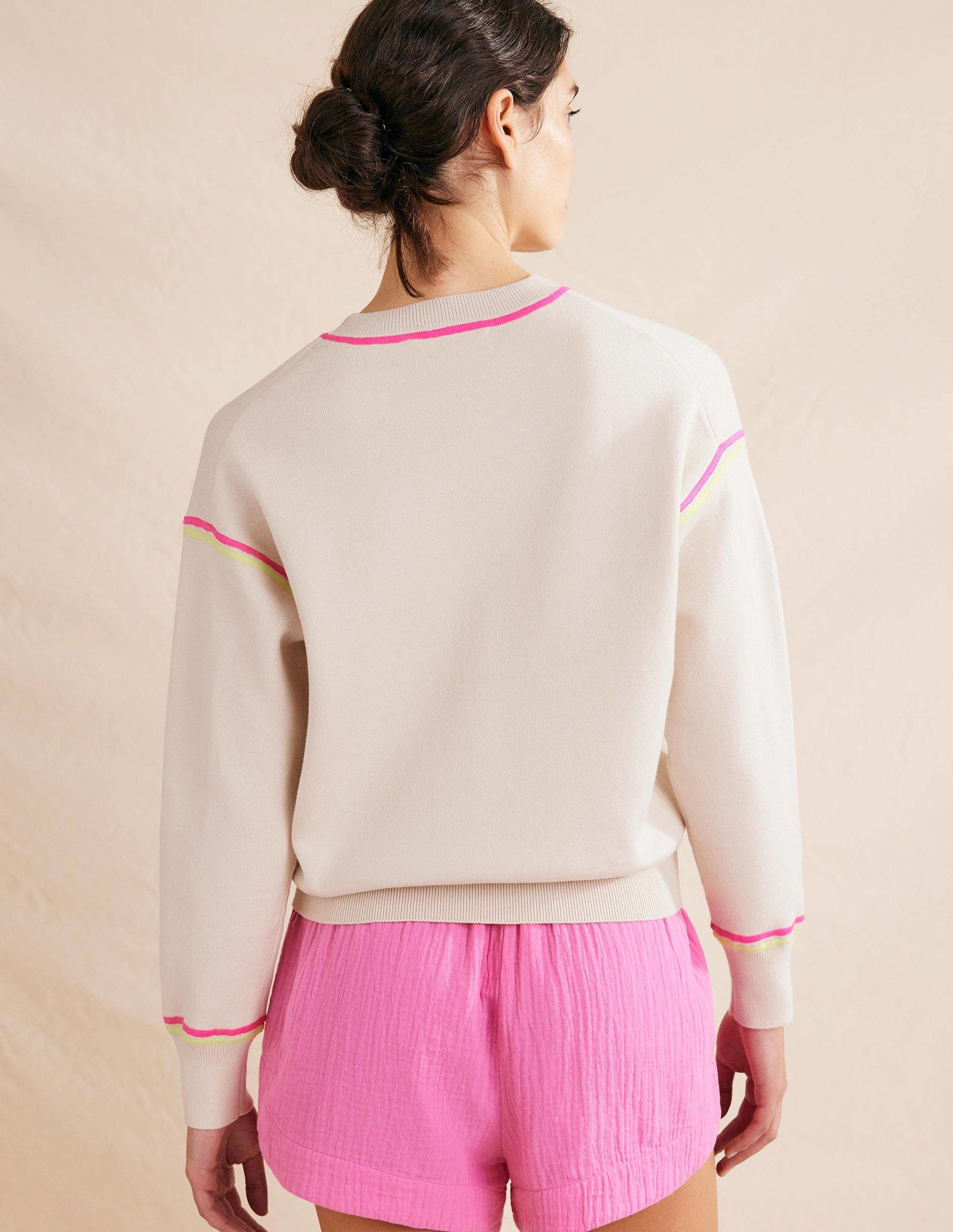 Knitted Sweatshirt-Warm Ivory-3