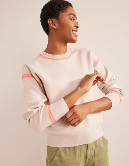 Knitted Sweatshirt-Chinchilla Melange-4