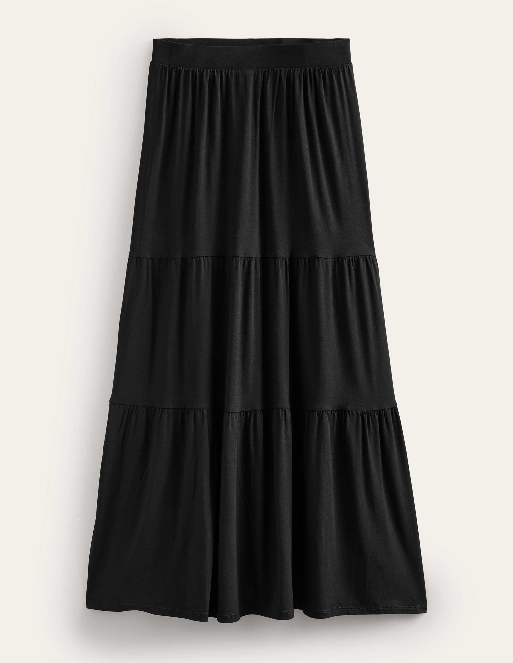 Jersey Maxi Skirt-Black-5