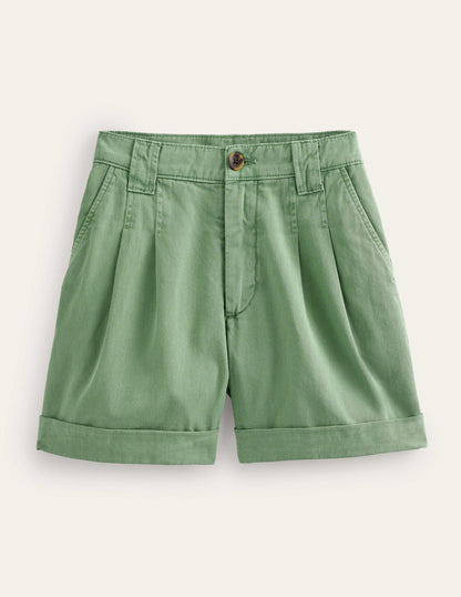 Casual Cotton Shorts-Seaspray-6