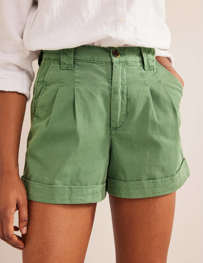 Casual Cotton Shorts-Seaspray-4
