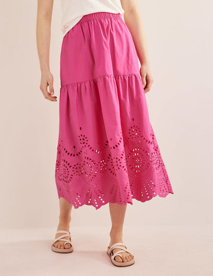 Full Broderie Skirt-Festival Pink-4