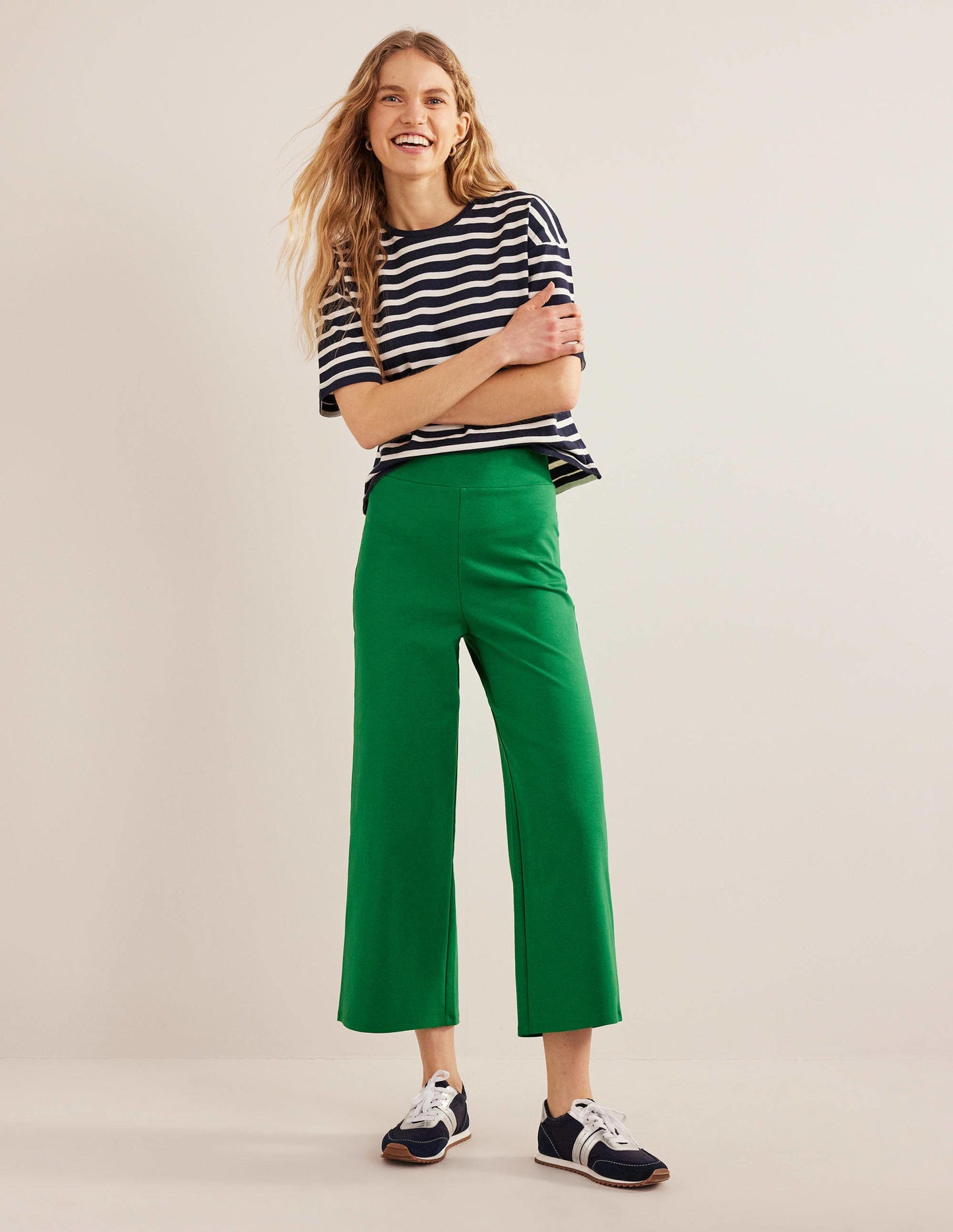 Cropped Jersey Trousers-Rolling Hills