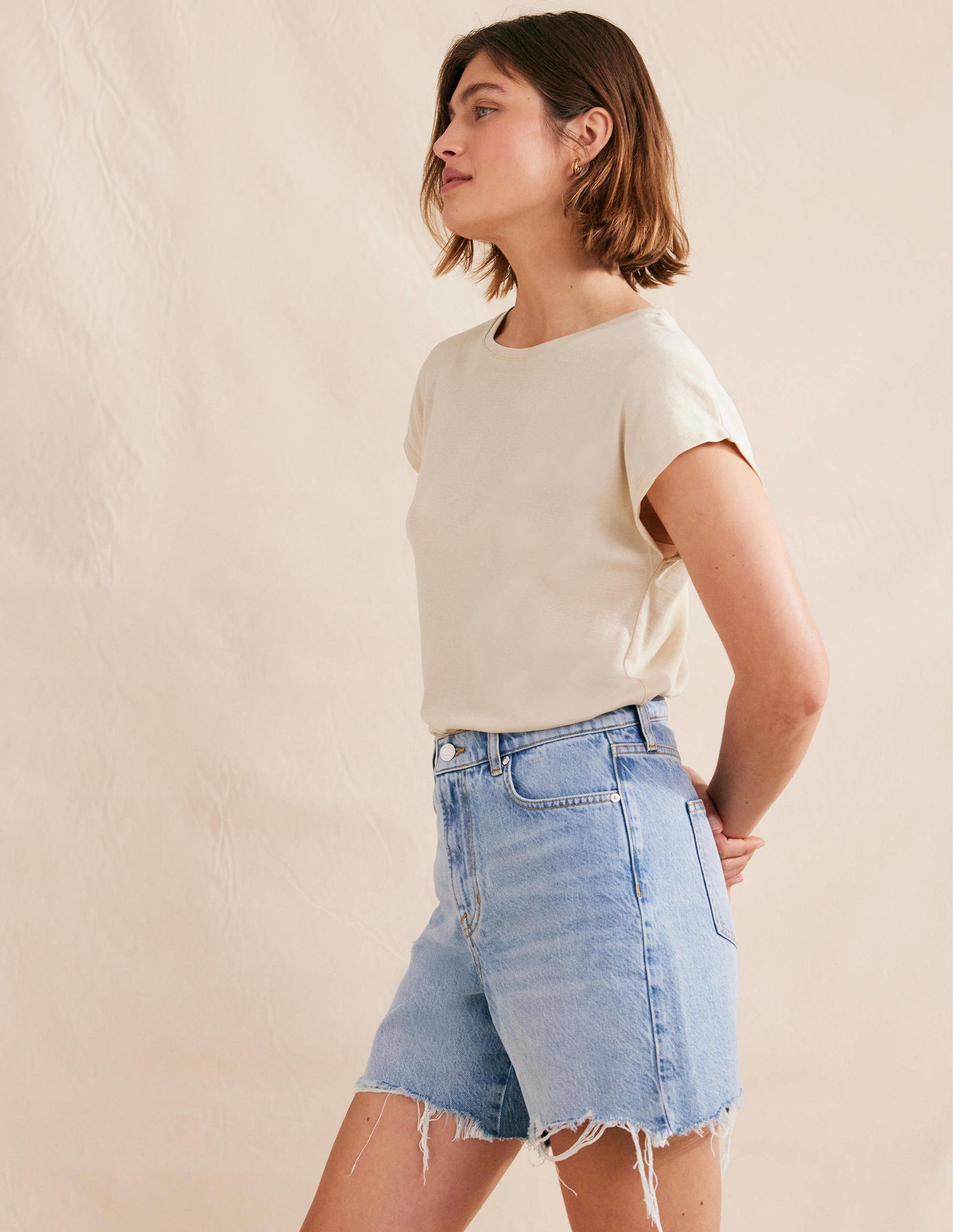 Soft Touch Sleeveless Top-Pearl Barley-4