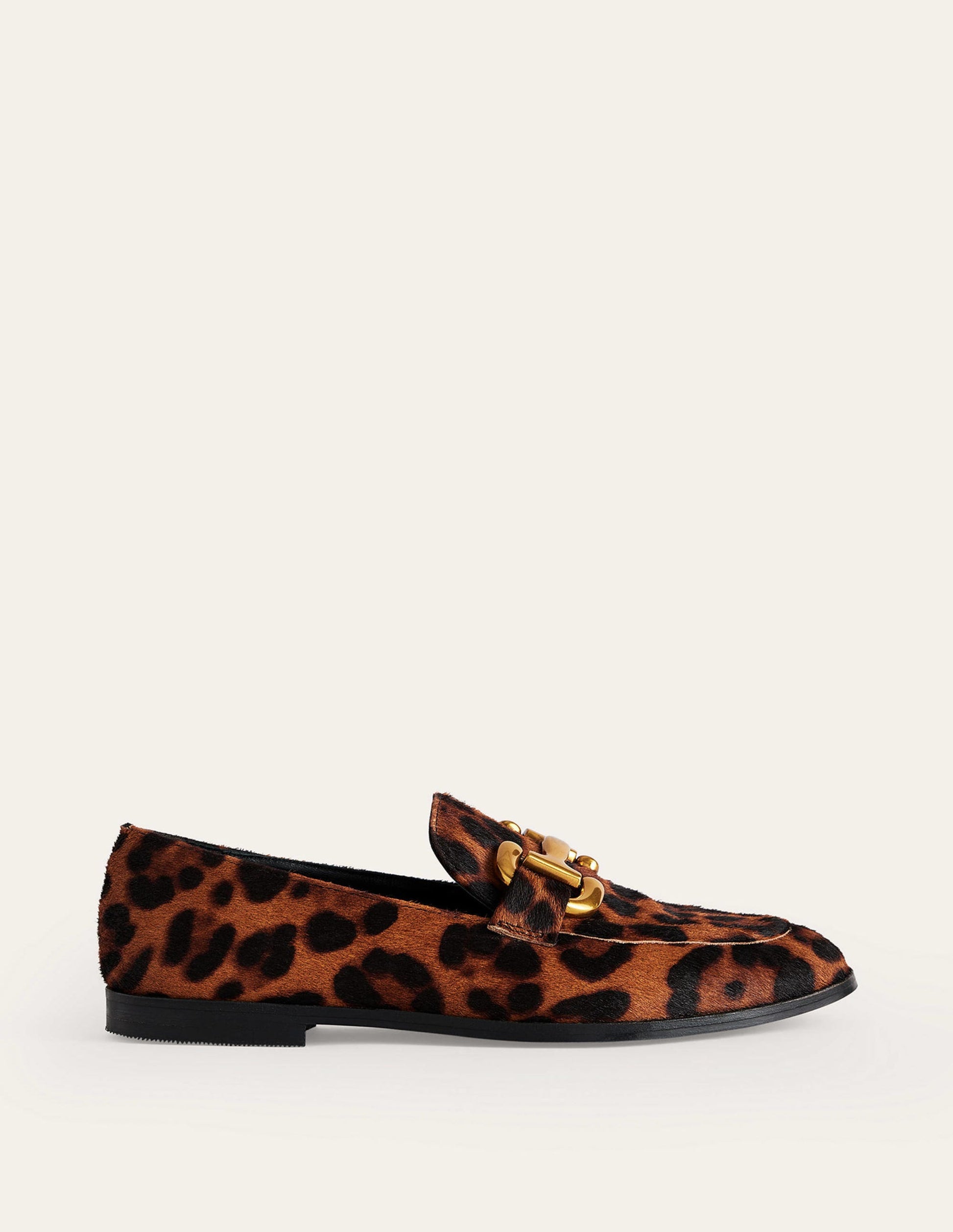 Iris Snaffle Loafers-Leopard Pony-2
