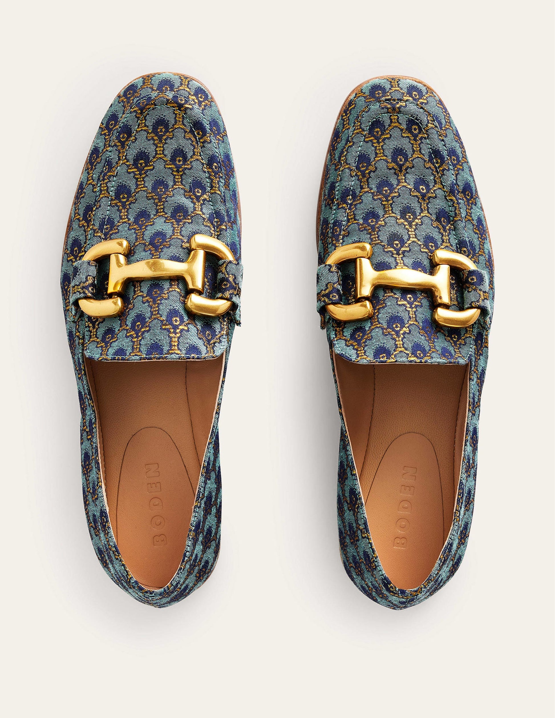 Iris Snaffle Loafers-Jacquard-5