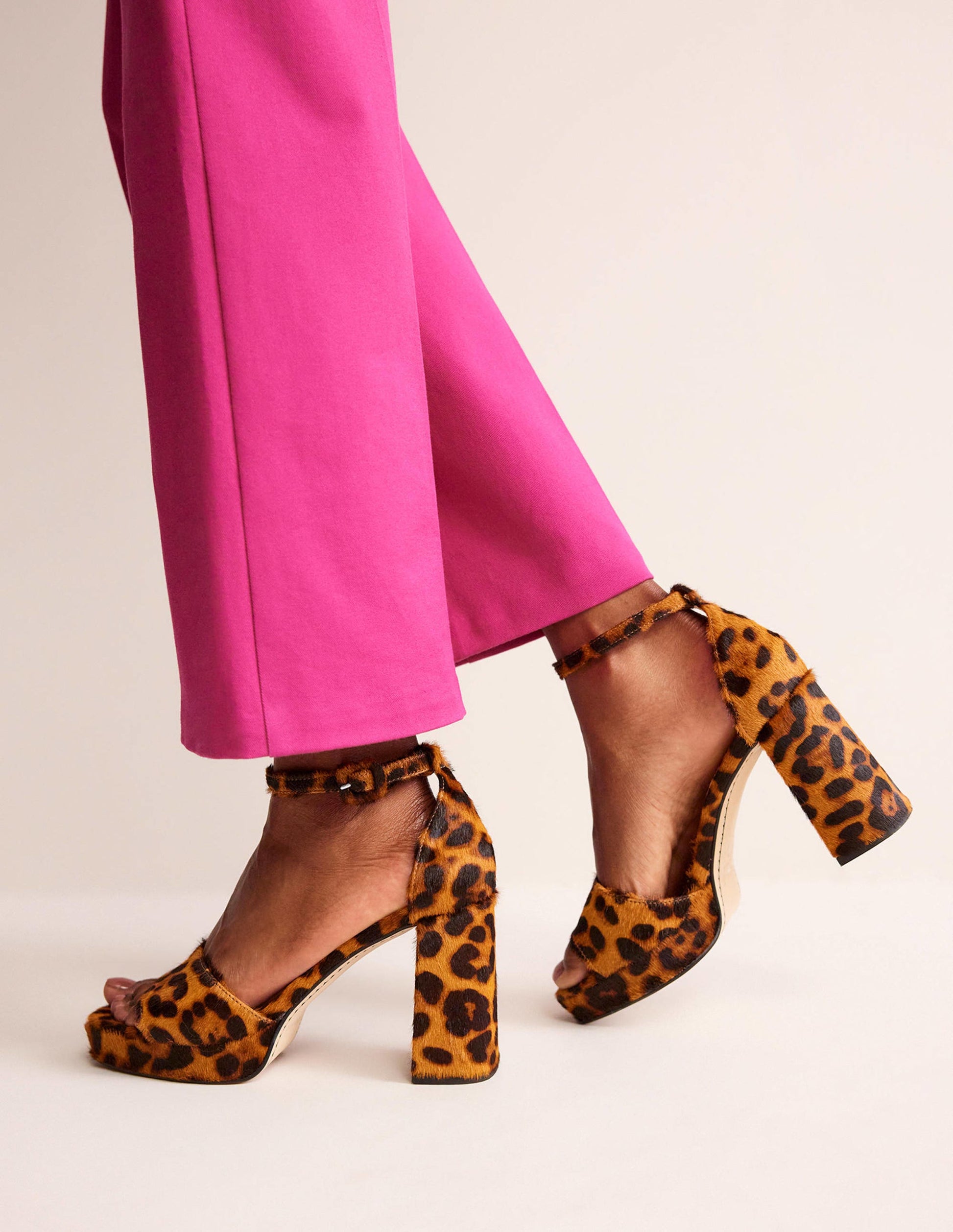 Heeled Platform Sandals-Classic Leopard Pony Hair-1