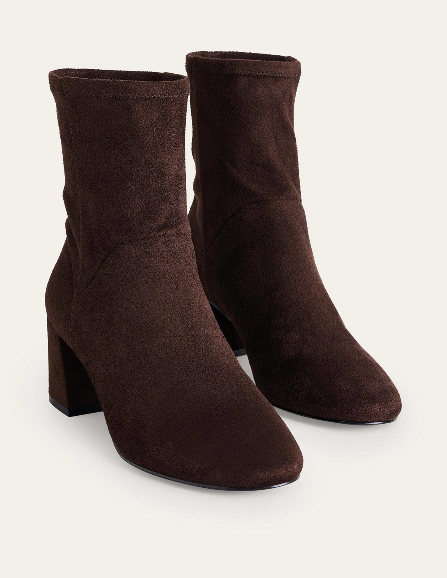 Cara Stretch Ankle Boots-Chocolate